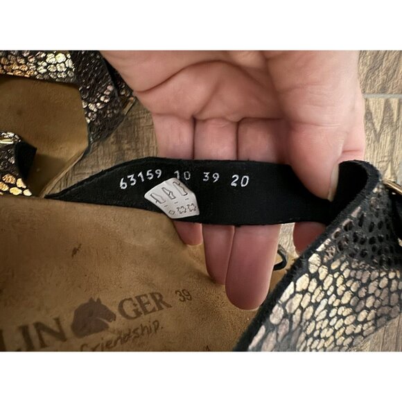 Haflinger Juno Cobre Metallic Size 39/ 8 Comfort Sandal Toe Strap‎ - Picture 9 of 9